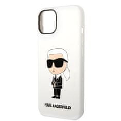 Karl Lagerfeld KLHCP14MSNIKBCH hard silikonové pouzdro iPhone 14 PLUS 6.7" white Silicone Ikonik