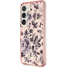 Guess GUHCS23MHCFWSP hard silikonové pouzdro Samsung Galaxy S23 PLUS 5G pink Flower Collection