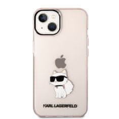 Karl Lagerfeld KLHCP14SHNCHTCP hard silikonové pouzdro iPhone 14 6.1" pink Ikonik Choupette