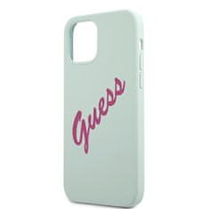 Guess GUHCP12MLSVSBF hard silikonové pouzdro iPhone 12 / 12 Pro 6.1" blue-fushia Silicone Vintage