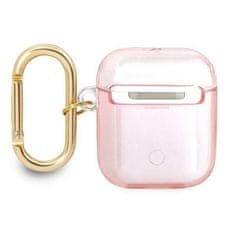 Guess obal na AirPods 2. Generace / 1. Generace Pink Strap Collection