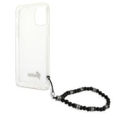 Guess GUHCP12MKPSBK hard silikonové pouzdro iPhone 12 / 12 Pro 6.1" transparent Black Pearl