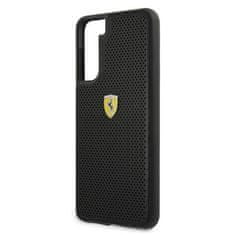 Ferrari FESPEHCS21SBK hard silikonové pouzdro Samsung Galaxy S21 5G black On Track Perforated