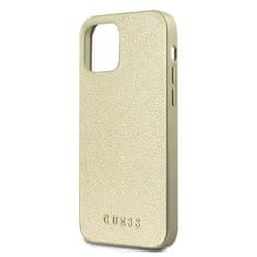 Guess GUHCP12LIGLGO hard silikonové pouzdro iPhone 12 Pro MAX 6.7" gold Iridescent