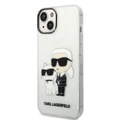 Karl Lagerfeld KLHCP14MHNKCTGT hard silikonové pouzdro iPhone 14 PLUS 6.7" transparent Gliter Karl&Choupette