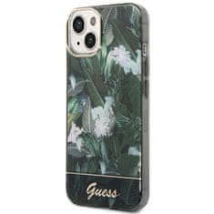 Guess GUHCP14MHGJGHA hard silikonové pouzdro iPhone 14 PLUS 6.7" green Jungle Collection