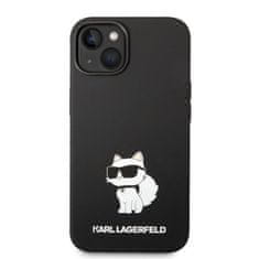 Karl Lagerfeld KLHCP14MSNCHBCK hard silikonové pouzdro iPhone 14 PLUS 6.7" black Silicone Choupette