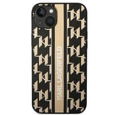 Karl Lagerfeld KLHCP14MPGKLSKW hard silikonové pouzdro iPhone 14 PLUS 6.7" brown Monogram Stripe