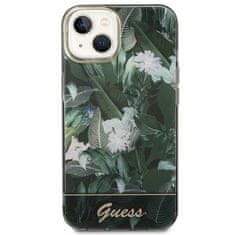 Guess GUHCP14MHGJGHA hard silikonové pouzdro iPhone 14 PLUS 6.7" green Jungle Collection