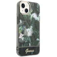 Guess GUHCP14MHGJGHA hard silikonové pouzdro iPhone 14 PLUS 6.7" green Jungle Collection