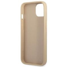 Guess GUHCP14MPSATLE hard silikonové pouzdro iPhone 14 PLUS 6.7" beige Saffiano Triangle Logo