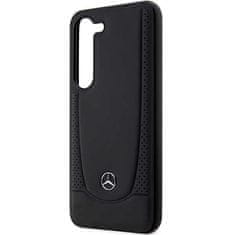 MERCEDES MEHCS23SARMBK hard silikonové pouzdro Samsung Galaxy S23 5G black Leather Urban