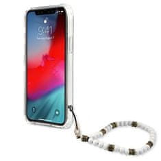 Guess GUHCP12MKPSWH hard silikonové pouzdro iPhone 12 / 12 Pro 6.1" transparent White Pearl