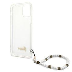 Guess GUHCP12MKPSWH hard silikonové pouzdro iPhone 12 / 12 Pro 6.1" transparent White Pearl