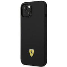 Ferrari FEHCP14SSIBK hard silikonové pouzdro iPhone 14 6.1" black Silicone Metal Logo