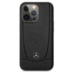 MERCEDES hard obal na iPhone 15 PRO 6.1" Black Leather Urban