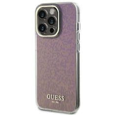 Guess hard silikonové pouzdro iPhone 15 PRO 6.1" pink IML Faceted Mirror Disco Iridescent