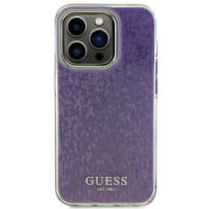 Guess hard silikonové pouzdro iPhone 15 PRO 6.1" pink IML Faceted Mirror Disco Iridescent