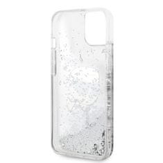 Karl Lagerfeld KLHCP14MLNKHCH hard silikonové pouzdro iPhone 14 PLUS 6.7" silver Glitter Karl Head