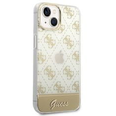 Guess GUHCP14MHG4MHG hard silikonové pouzdro iPhone 14 PLUS 6.7" gold 4G Pattern Script