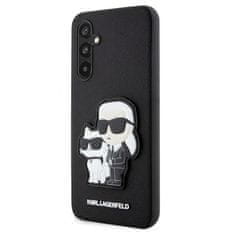 Karl Lagerfeld hard silikonové pouzdro Samsung Galaxy A34 5G Black Saffiano Karl & Choupette