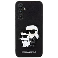 Karl Lagerfeld hard silikonové pouzdro Samsung Galaxy A34 5G Black Saffiano Karl & Choupette