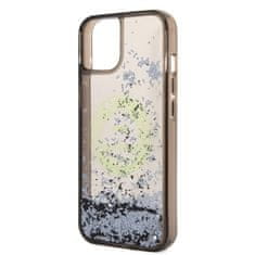 Karl Lagerfeld KLHCP14SLCRSGRK hard silikonové pouzdro iPhone 14 6.1" black Liquid Glitter RSG