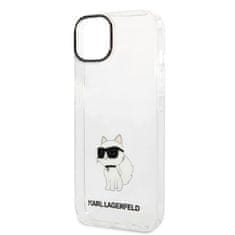 Karl Lagerfeld KLHCP14MHNCHTCT hard silikonové pouzdro iPhone 14 PLUS 6.7" transparent Ikonik Choupette