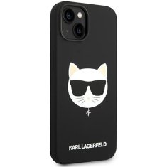 Karl Lagerfeld KLHMP14MSLCHBK hard silikonové pouzdro iPhone 14 PLUS 6.7" black Silicone Choupette Head Magsafe