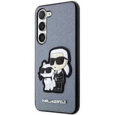 Karl Lagerfeld KLHCS23MSANKCPG hard silikonové pouzdro Samsung Galaxy S23 PLUS 5G grey Saffiano Karl & Choupette