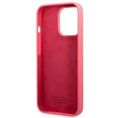 Karl Lagerfeld KLHCP13LSLMP1PI hard silikonové pouzdro iPhone 13 / 13 Pro 6.1" fuchsia Silicone Plaque