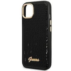 Guess GUHCP14MHGCRHK hard silikonové pouzdro iPhone 14 PLUS 6.7" black Croco Collection