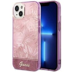 Guess GUHCP14MHGJGHP hard silikonové pouzdro iPhone 14 PLUS 6.7" pink Jungle Collection