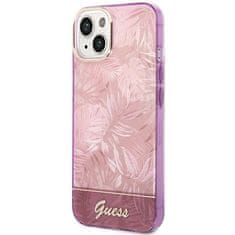 Guess GUHCP14MHGJGHP hard silikonové pouzdro iPhone 14 PLUS 6.7" pink Jungle Collection