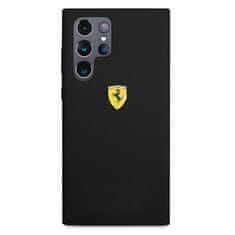 Ferrari FESSIHCS22LBK hard silikonové pouzdro Samsung Galaxy S22 Ultra 5G Black On Track Silicone