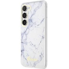 Guess GUHCS23MPCUMAH hard silikonové pouzdro Samsung Galaxy S23 PLUS 5G white Marble 