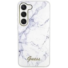 Guess GUHCS23MPCUMAH hard silikonové pouzdro Samsung Galaxy S23 PLUS 5G white Marble 