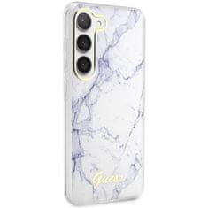 Guess GUHCS23MPCUMAH hard silikonové pouzdro Samsung Galaxy S23 PLUS 5G white Marble 