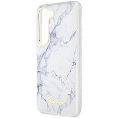 Guess GUHCS23MPCUMAH hard silikonové pouzdro Samsung Galaxy S23 PLUS 5G white Marble 