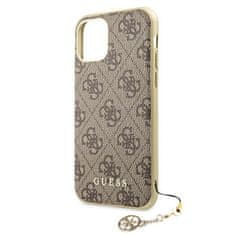 Guess GUHCN61GF4GBR hard silikonové pouzdro iPhone 11 brown 4G Charms Collection