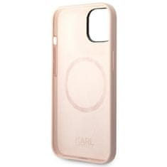 Karl Lagerfeld KLHMP14SSSKCI hard silikonové pouzdro iPhone 14 6.1" light pink Silicone Karl & Choupette Magsafe