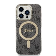 Guess GUBPP14LH4EACSK sada nabíječky MagSafe a pouzdra na iPhone 14 PRO 6.1" black 4G Print MagSafe