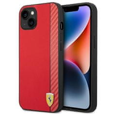 Ferrari FEHCP14MAXRE hard silikonové pouzdro iPhone 14 PLUS 6.7" red Carbon