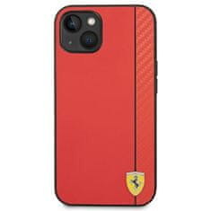 Ferrari FEHCP14MAXRE hard silikonové pouzdro iPhone 14 PLUS 6.7" red Carbon