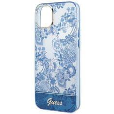 Guess GUHCP14MHGPLHB hard silikonové pouzdro iPhone 14 PLUS 6.7" blue Porcelain Collection