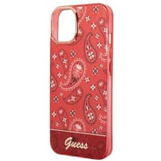 Guess GUHCP14MHGBNHR hard silikonové pouzdro iPhone 14 PLUS 6.7" red Bandana Paisley