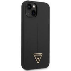 Guess GUHCP14MSLTGK hard silikonové pouzdro iPhone 14 PLUS 6.7" black Silicone Triangle