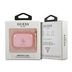 Guess GUAPUCG4GP pouzdro na Airpods PRO pink Glitter Collection