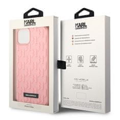 Karl Lagerfeld KLHCP14MRUPKLPP hard silikonové pouzdro iPhone 14 PLUS 6.7" pink 3D Monogram