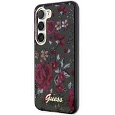 Guess GUHCS23MHCFWSA hard silikonové pouzdro Samsung Galaxy S23 PLUS 5G khaki Flower Collection